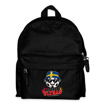 Matchday Ultras Fußball Fan Schweden - Kinder Rucksack - Schwarz - Vorne