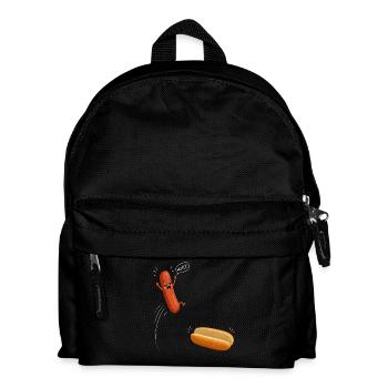 Hot-dogs, saucisses, barbecue, grill, barbecue - Sac à dos Enfant - noir - Devant
