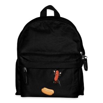 Hot-dogs, saucisses, barbecue, grill, barbecue - Sac à dos Enfant - noir - Devant