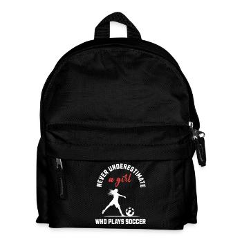 Girl Who Plays Soccer - Kids' Backpack - black - Front