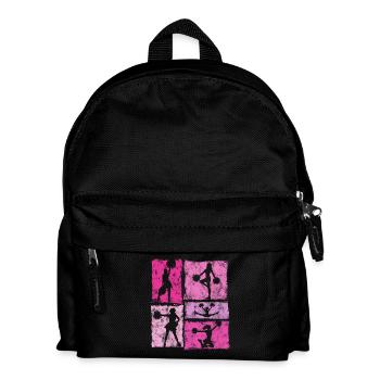 Cheerleader Squad Cheer Sport Vintage Stil - Kinder Rucksack - Schwarz - Vorne