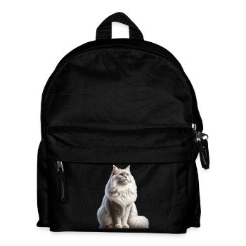 Chat angora turc - Sac à dos Enfant - noir - Devant