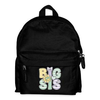 Geschlechterenthüllung Big Sis Babyparty Big Sister - Kinder Rucksack - Schwarz - Vorne