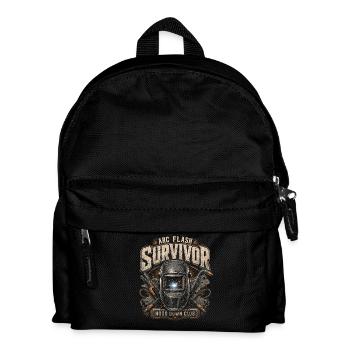 Welder Welding Professional Arc Flash Survivor - Kids' Backpack - black - Front