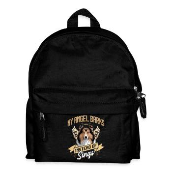 Chien Shetland Sheltie Race - Sac à dos Enfant - noir - Devant