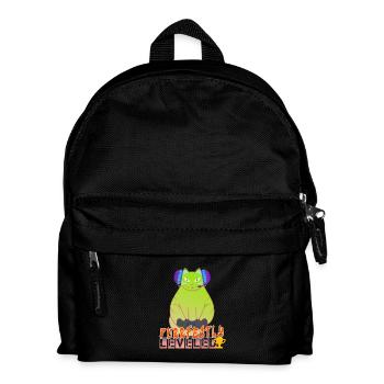 Purrfekt Gaming-Katze - Kinder Rucksack - Schwarz - Vorne