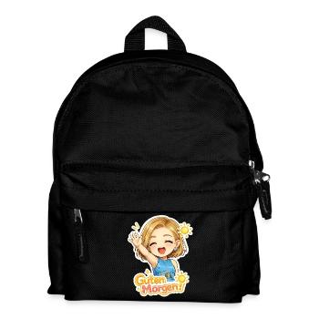 Guten Morgen Chibi Fröhlich - Kinder Rucksack - Schwarz - Vorne