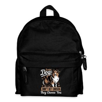 Chien Shetland Sheltie Race - Sac à dos Enfant - noir - Devant