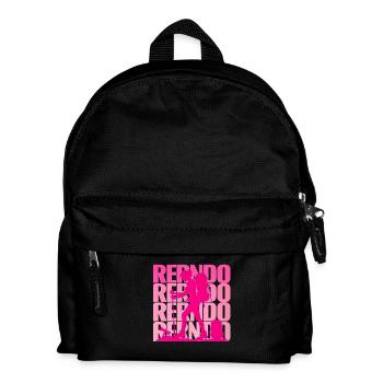Randonnée au Féminin – Silhouette Rose Pop - Kinder Rucksack - Schwarz - Vorne