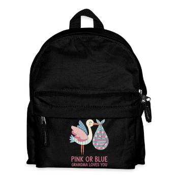 Révélation du sexe : Rose ou bleu Mamie t’aime, bébé - Sac à dos Enfant - noir - Devant