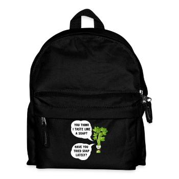 Sellerie-Seifen-Witz-Tee - Kinder Rucksack - Schwarz - Vorne