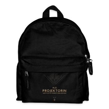 Projektorin: wartet auf Einladung - Human Design - Kinder Rucksack - Schwarz - Vorne