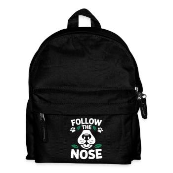 Follow The Nose Hund Nasenarbeit Spaß - Kinder Rucksack - Schwarz - Vorne