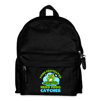Frog Catcher Pond Protector Frog - Kids' Backpack - black - Front