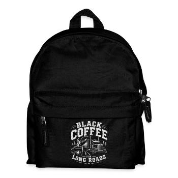 Truck transport driver everyday life - Kids' Backpack - black - Front