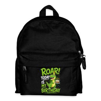 Brüll Heute Ist Mein Geburtstag T-rex Dino Kuchen - Kinder Rucksack - Schwarz - Vorne