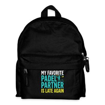 Padel girl padel player padel tennis gift - Kids' Backpack - black - Front