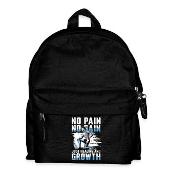 Pas de douleur, pas de gain, juste la guérison et la croissance - Sac à dos Enfant - noir - Devant