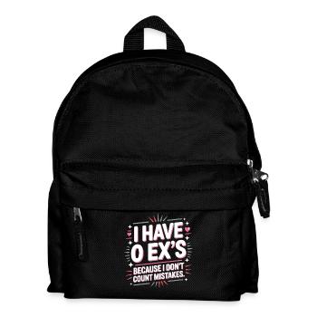 Ex Freund I Have 0 Exs Trennung Scheidung Single - Kinder Rucksack - Schwarz - Vorne