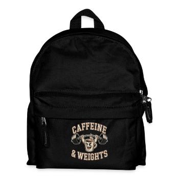 Entraînement en force Caféine et musculation Salle de musculation - Sac à dos Enfant - noir - Devant