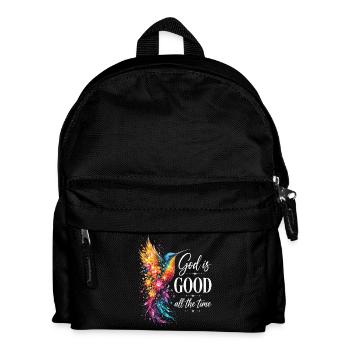 God Is Good All The Time Christian - Kids' Backpack - black - Front