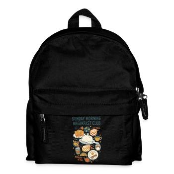 Breakfast Sunday Morning Breakfast Club Brunch - Kids' Backpack - black - Front