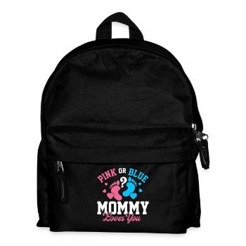 Révélation du sexe de Pink Or Blue Mommy Loves You - Sac à dos Enfant - noir - Devant