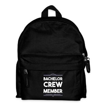 Bachelor Crew - Kinder Rucksack - Schwarz - Vorne