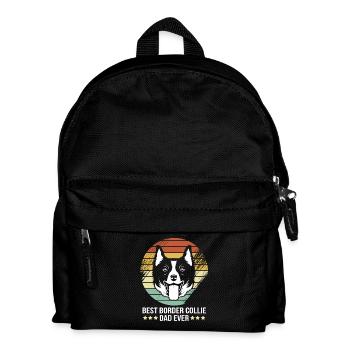 Border Collie - Kids' Backpack - black - Front