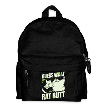 Rat, house rat, rat owner, rat lover - Kids' Backpack - black - Front