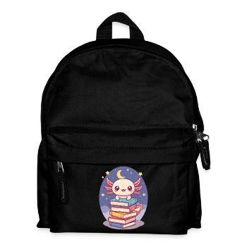 Un Axolotl Lecteur de Livres Un rat de bibliothèque Un rat de bibliothèque - Sac à dos Enfant - noir - Devant