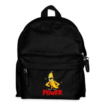 Peel The Power Drôle Banana Muscleman Fitness - Sac à dos Enfant - noir - Devant