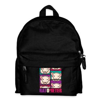 Rat, house rat, rat owner, rat lover - Kids' Backpack - black - Front