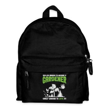 Proud Gardener Quote - Kids' Backpack - black - Front