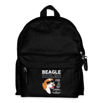 Beagle Dad - Kids' Backpack - black - Front
