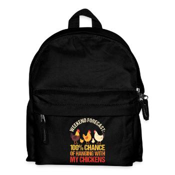 Prévision de volailles de troupeau de coq d’élevage - Sac à dos Enfant - noir - Devant