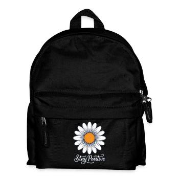 Daisy Flower Stay Positive Daisy Be Positive - Kids' Backpack - black - Front