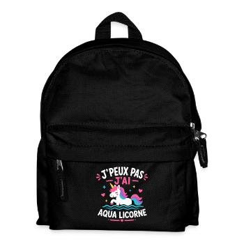 Aqua Licorne: J'peux pas j'ai - Sac à dos Enfant - noir - Devant