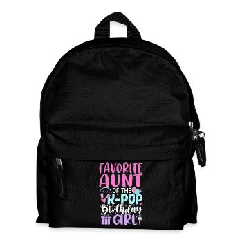 Favorite Aunt of The K-Pop Birthday Girl - Kids' Backpack - black - Front