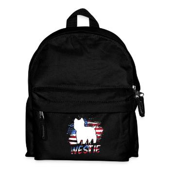 West highland terrier - Kids' Backpack - black - Front