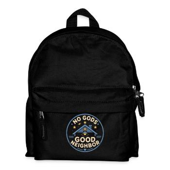 Atheistisches, Freundliches, Atheistisches, - Kinder Rucksack - Schwarz - Vorne