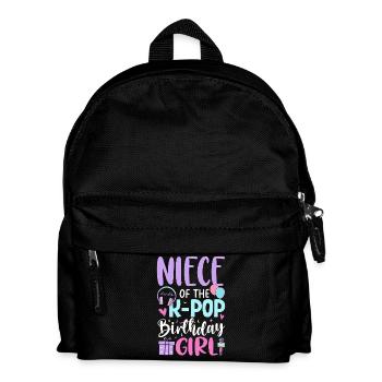 Niece of The K-Pop Birthday Girl - Kids' Backpack - black - Front
