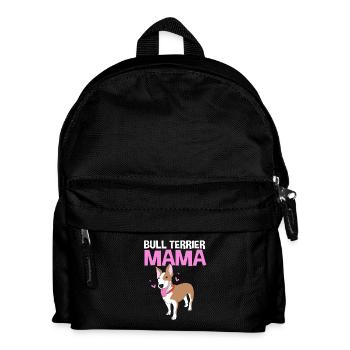 Bullterrier - Kinder Rucksack - Schwarz - Vorne