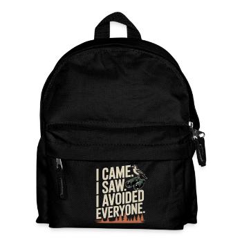 Ich kam. Ich sah. Alle vermieden. - Kinder Rucksack - Schwarz - Vorne