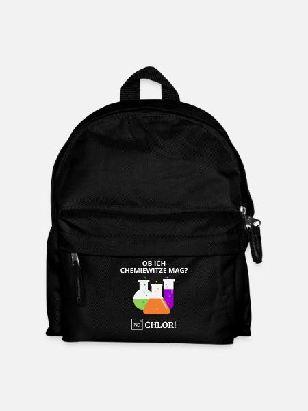 Ob Ich Chemie Witze Mag? Na Chlor Chemiker Chemie - Kinder Rucksack - Schwarz
