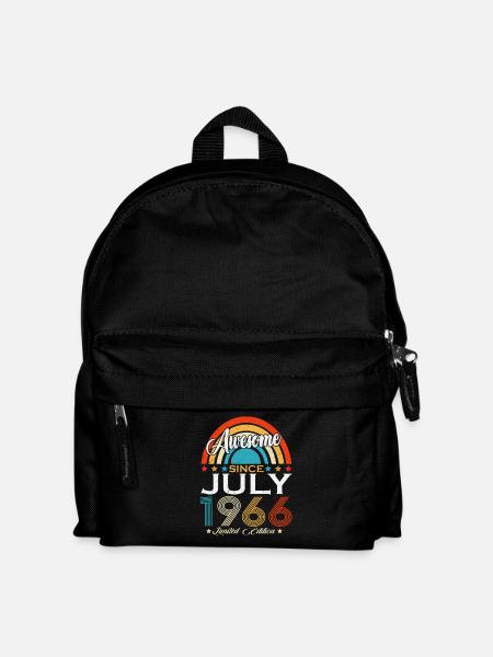 Juli 1966 Jahrgang Geburtstag Vintage Retro - Kinder Rucksack - Schwarz