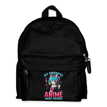Anime et musique Chibi - Sac à dos Enfant - noir - Devant