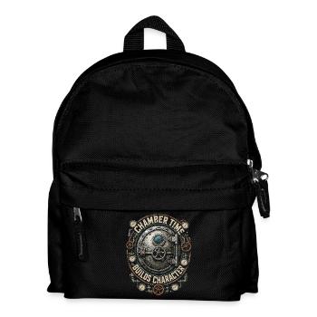 Tiefseearbeiter Chamber Time Builds Character - Kinder Rucksack - Schwarz - Vorne