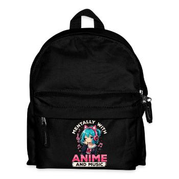 Anime et musique Chibi - Sac à dos Enfant - noir - Devant