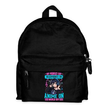 Anime et musique Chibi - Sac à dos Enfant - noir - Devant